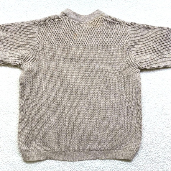 Vintage Eddie Bauer Cotton Fisherman 
Knit Button Collar Sweater - Picture 9 of 13